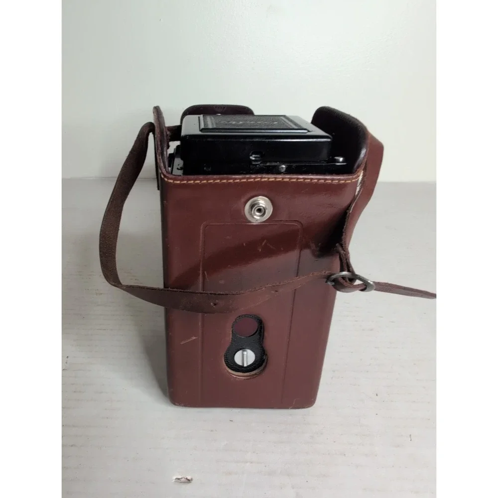 Vintage Graflex Ciro-Flex TLR Camera w/ Wollensak 85mm F3.5 Lens -Alphax W/Case